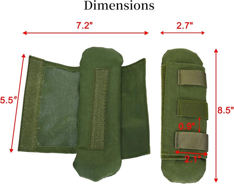 tactifans 2 Pack Shoulder Strap Pad,Vest Shoulder Strap Pads Backpack Strap Pads Fit 2'' Sling Bags Shoulder Straps - Image 2